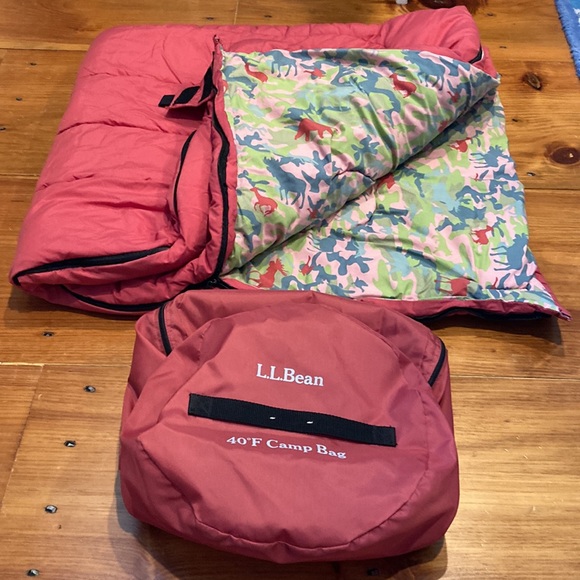 L.L. Bean Bedding Ll Bean Kids 4f Camp Bag Sleeping With Stuff Sack